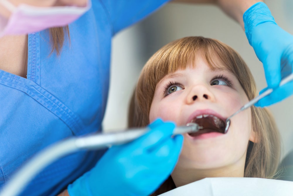Child Doing A Regular Dental Check-up