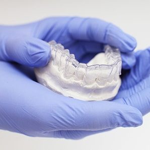 Close-up Individual Tooth Tray Orthodontic — Dentist in Palm Beach, QLD