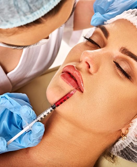 Filler Injection for Female Forehead Face — Dentist in Palm Beach, QLD